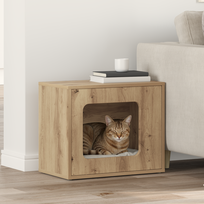Cat House Artisian Oak 51 x 30 x 42.5 cm Engineered Wood
