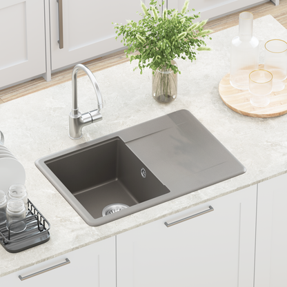 Sink Grey 670 x 460 mm 80% Quartz and 20% Resin
