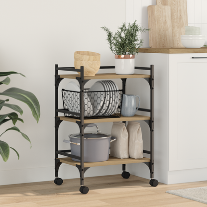 Kitchen Trolley Artisan Oak 50 x 35 x 75.5 cm Engineered Wood
