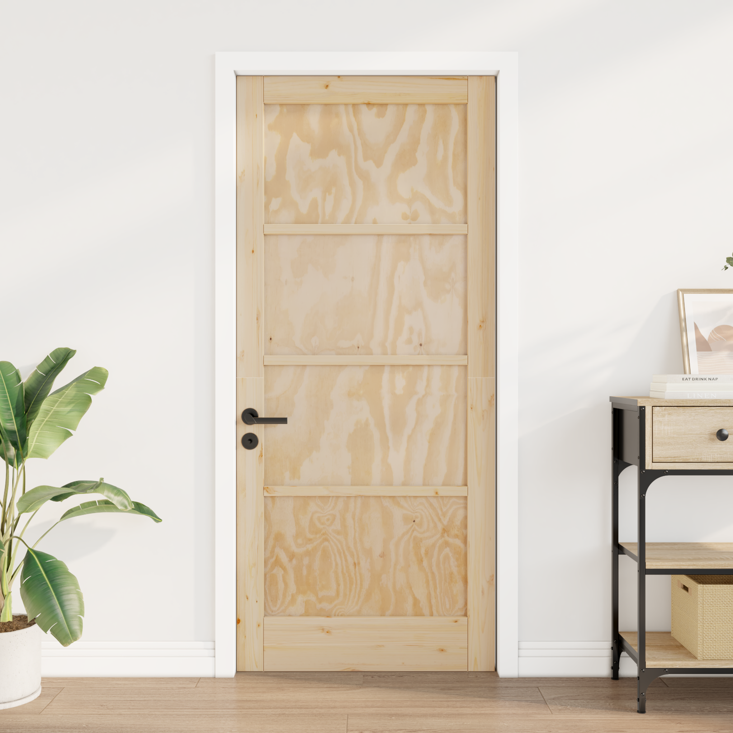 Interior Door Natural 86 x 198.5 cm Plywood
