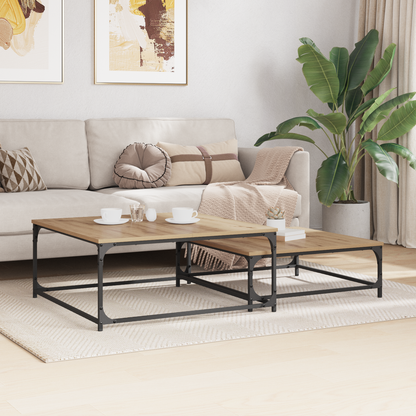 Coffee Table 2 pcs Artisan Oak Engineered Wood