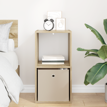 Bedside Table Sonoma Oak 35 x 32 x 68.5 cm Engineered Wood
