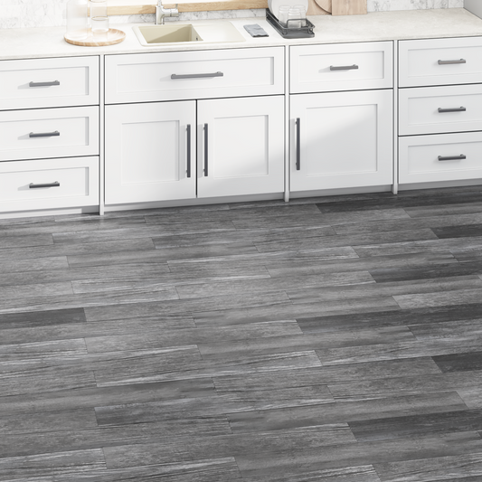 Flooring Planks 36 pcs Shiny Grey 5.02 m² PVC