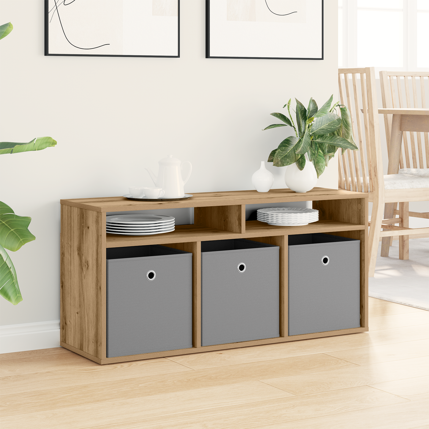 Lowboard with Drawer Artisan Oak 102 x 32 x 48.5 cm