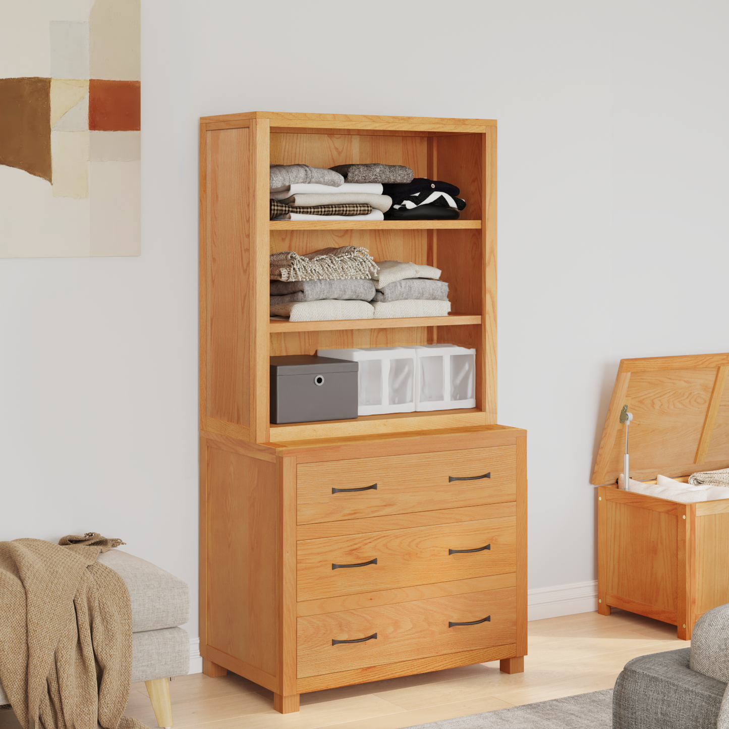 Storage Furniture Set with Drawer 2 pcs Brown 80 x 50 x 160 cm