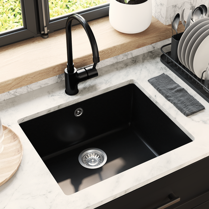 Sink Black 530 x 460 mm 80% Quartz and 20% Resin