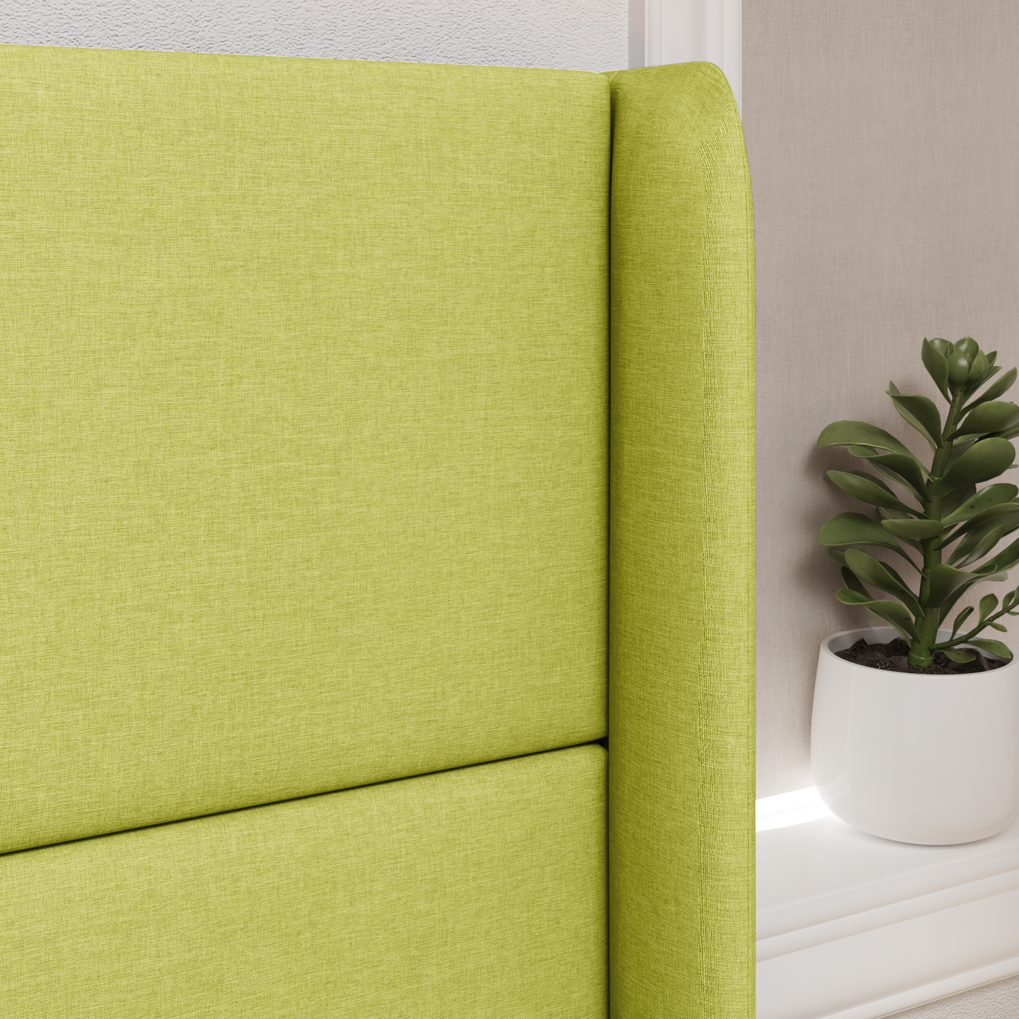 Headboard Ear Grey 80 x 16 x 4 cm Fabric