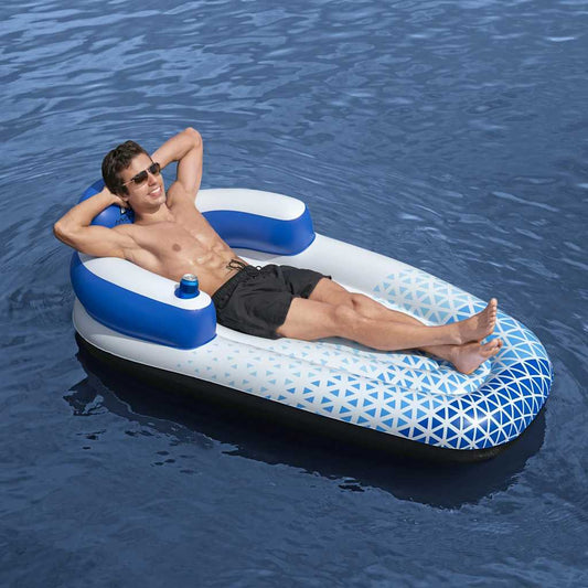 Hydro Force Floating Lounger 183x97 cm Blue