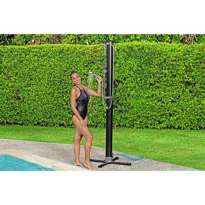 Solar Flow Outdoor Shower Black 20 L