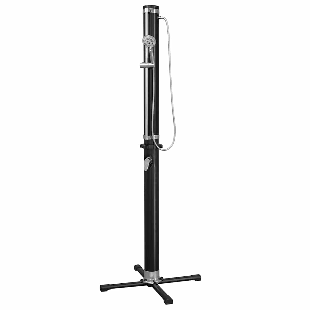 Solar Flow Outdoor Shower Black 20 L