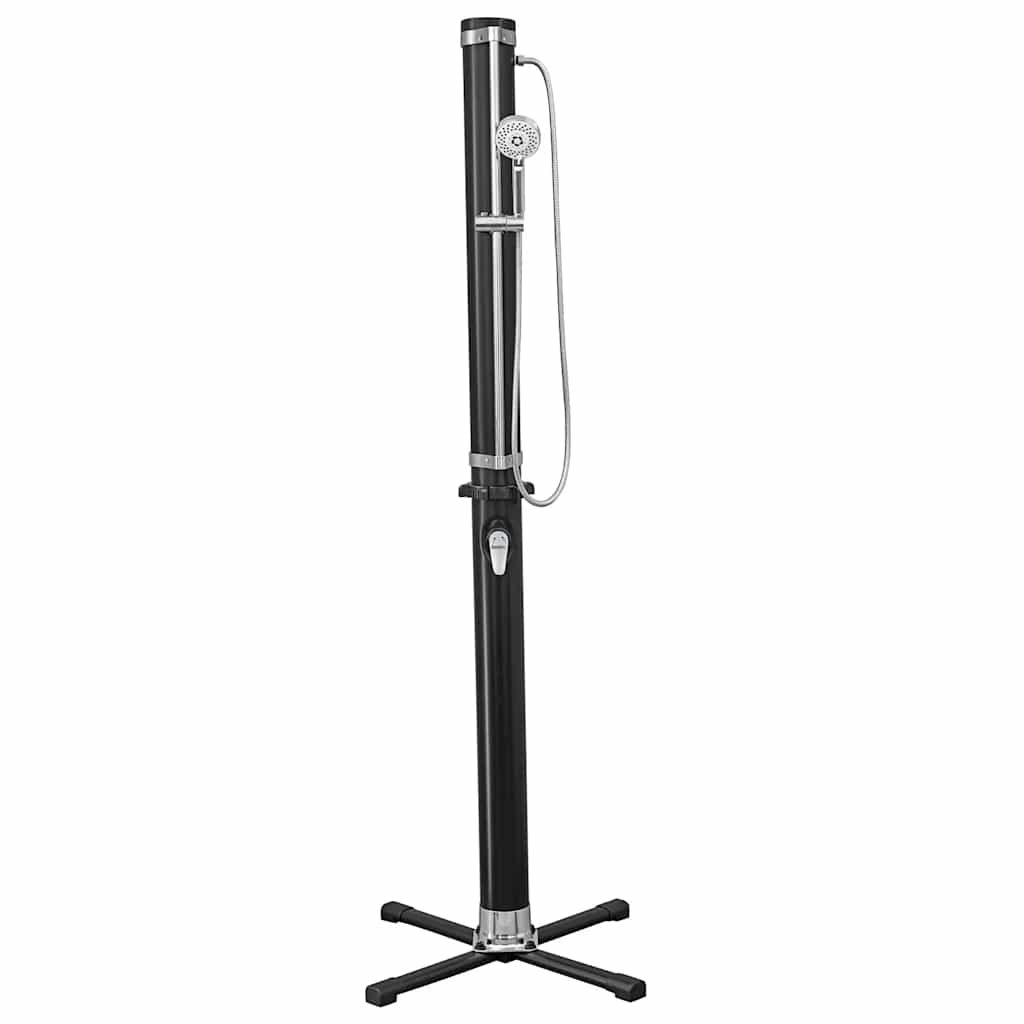 Solar Flow Outdoor Shower Black 20 L