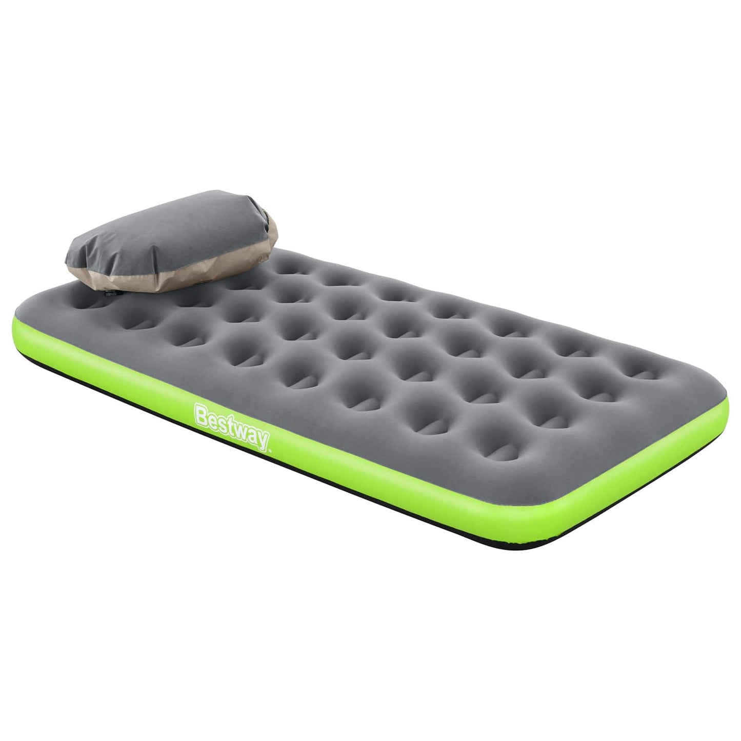 Air mattress 1-Person 188 x 99 x 22 cm Grey and Green