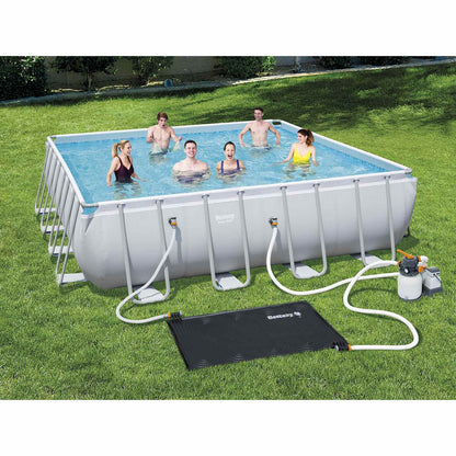 Solar Pool Heating Mat Black 110 x 171 cm PVC