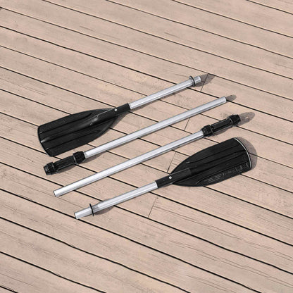 Inflatable Boat Grey and White 3.64 x 1.66 m PVC