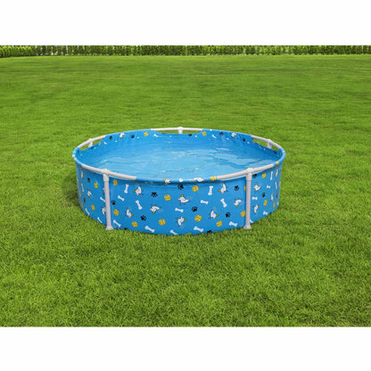 Above Ground Pet Play Pool 122 x 30.5 cm Round for Blue