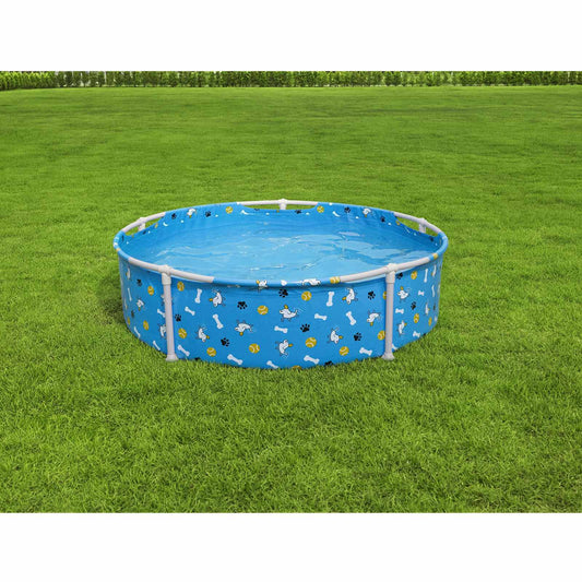 Above Ground Pet Play Pool 122 x 30.5 cm Round for Blue