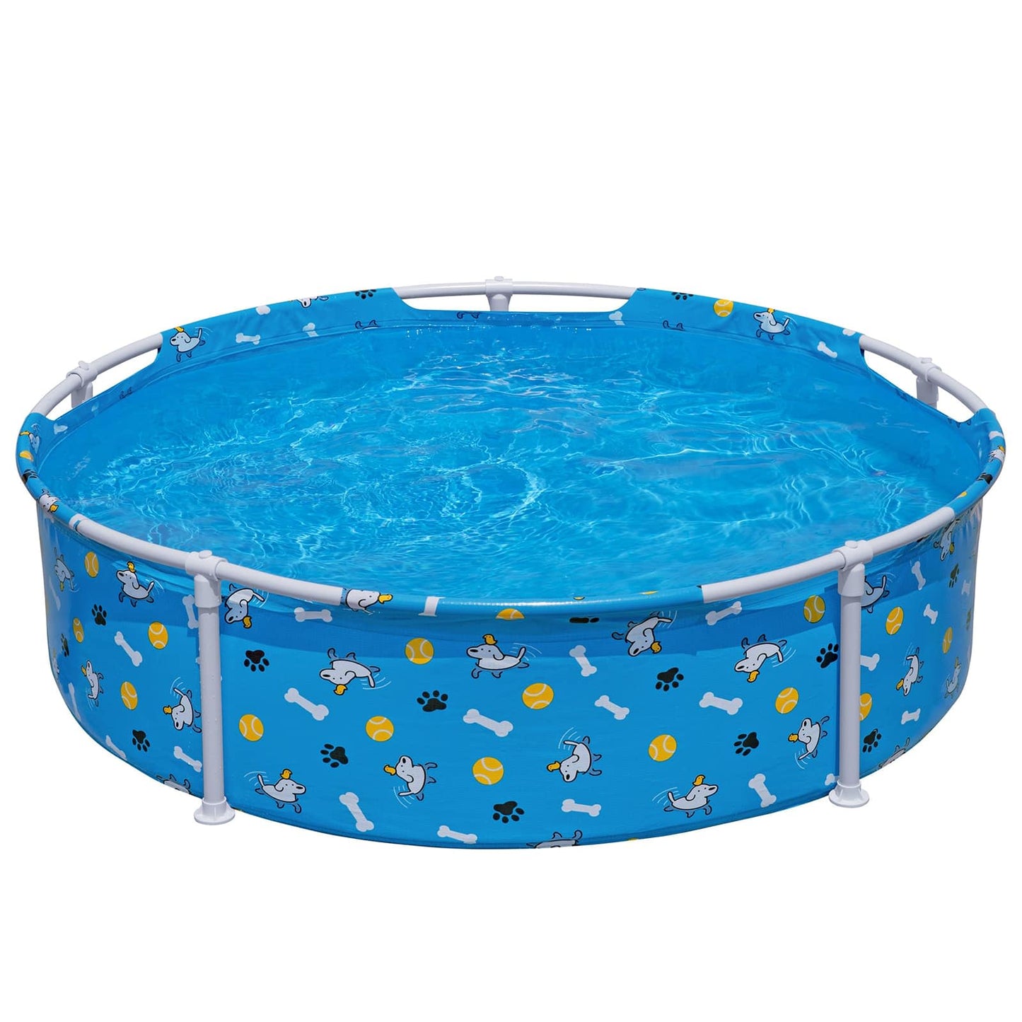 Above Ground Pet Play Pool 122 x 30.5 cm Round for Blue