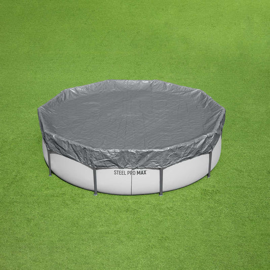 Pool Cover Ø3.05 m Round Polyester Grey