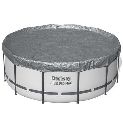 Pool Cover Ø3.66 m Round Polyester Grey
