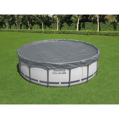 Pool Cover Ø4.27 m Round Polyester Grey
