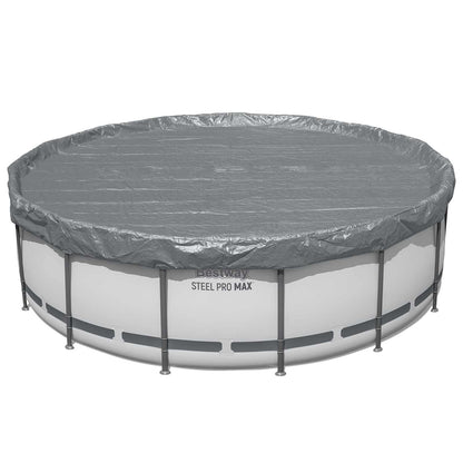 Pool Cover Ø4.27 m Round Polyester Grey