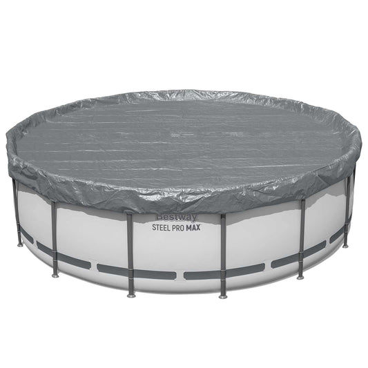 Pool Cover Ø4.27 m Round Polyester Grey