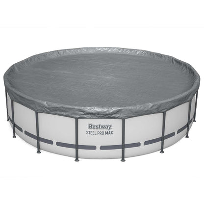 Pool Cover Ø4.88 m Round Polyester Grey