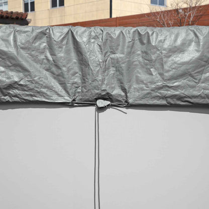 Pool Cover Ø5.49 m Round Polyester Grey
