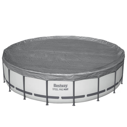 Pool Cover Ø5.49 m Round Polyester Grey
