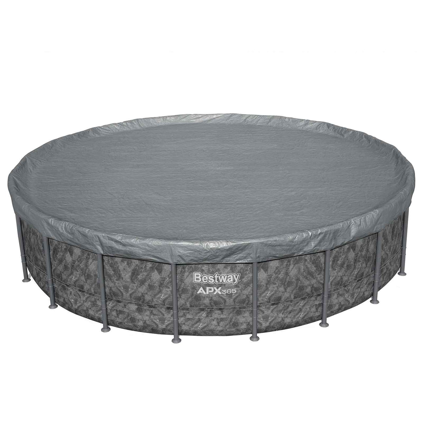 Pool Cover Ø6.1 m Round Polyester Grey