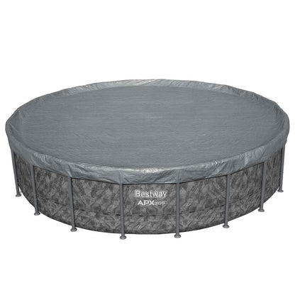 Pool Cover Ø6.1 m Round Polyester Grey