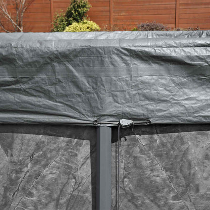 Pool Cover Ø6.71 m Round Polyester Grey