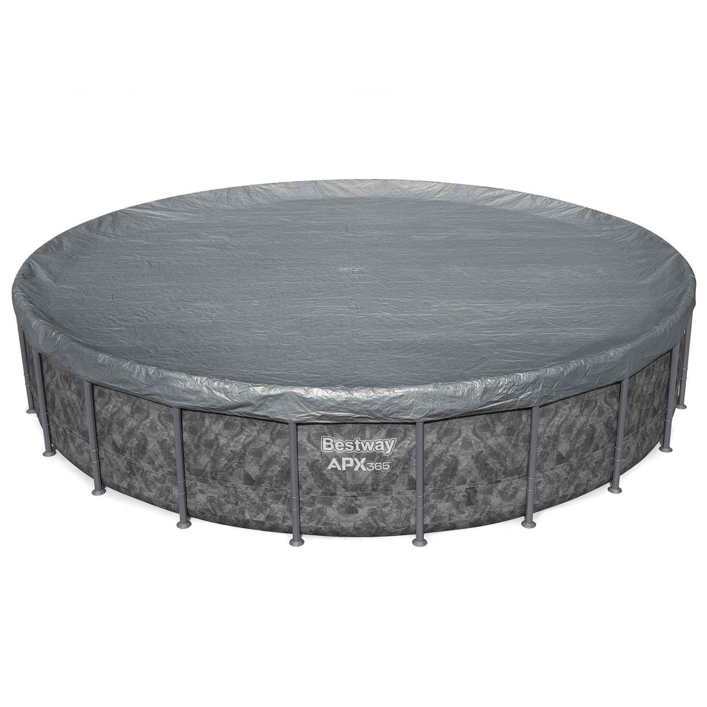 Pool Cover Ø6.71 m Round Polyester Grey