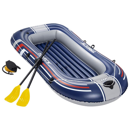 Hydro-Force Inflatable Boat with Pump and Oars Blue