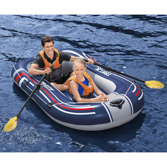 Hydro-Force Inflatable Boat with Pump and Oars Blue
