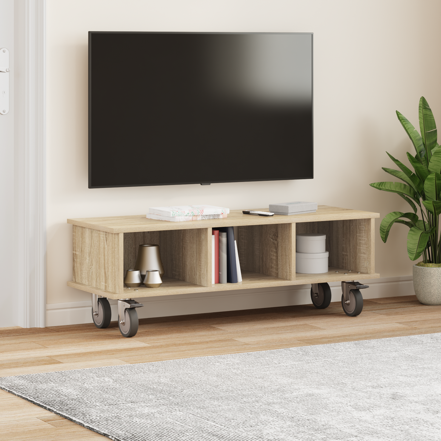TV Stand Sonoma Oak 100 x 35 x 35 cm Engineered Wood