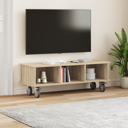 TV Stand Sonoma Oak 100 x 35 x 35 cm Engineered Wood