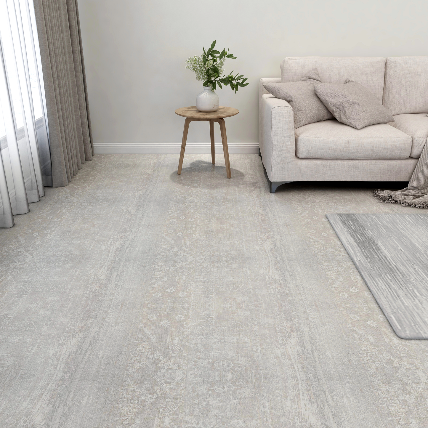 Flooring Planks 5.11 m² 55 pcs PVC White and Wood