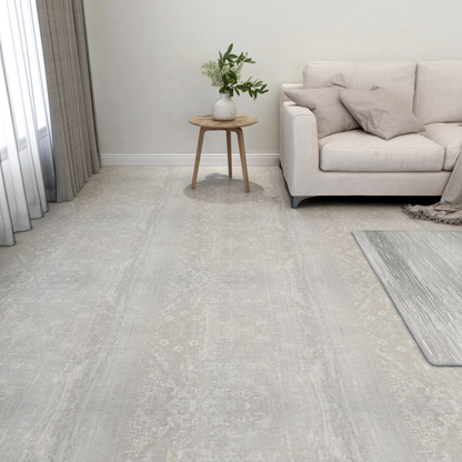 Flooring Planks 5.11 m² 55 pcs PVC White and Wood