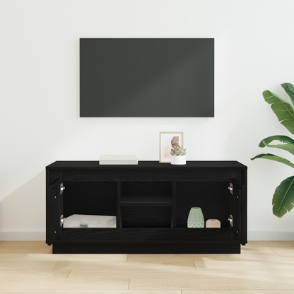 TV Cabinet Black Oak 102 x 35 x 45 cm Engineered Wood