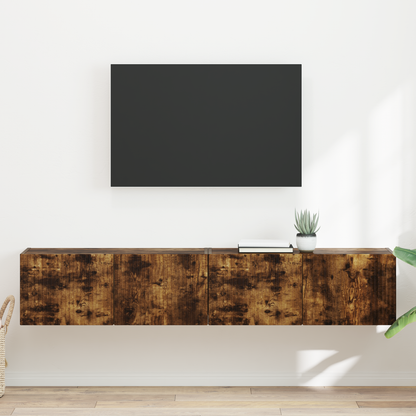 TV Wall Cabinet 2 pcs Smoked Oak 78.5 x 31 x 29.5 cm