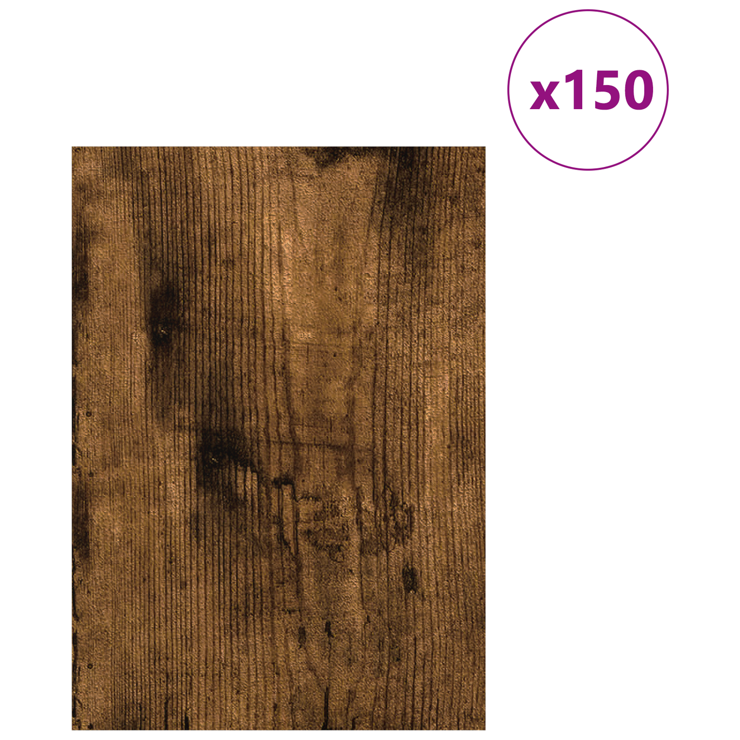 Decor Panels 150 pcs Smoked Oak 21 x 30 x 0.27 cm