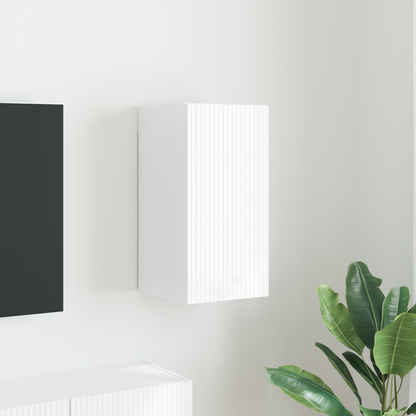 TV Wall Cabinet Gloss White 30 x 31 x 60 cm Engineered Wood