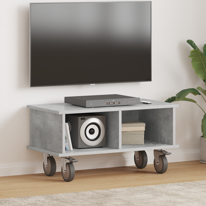 TV Stand Concrete Grey 68.5 x 35 x 35 cm Engineered Wood