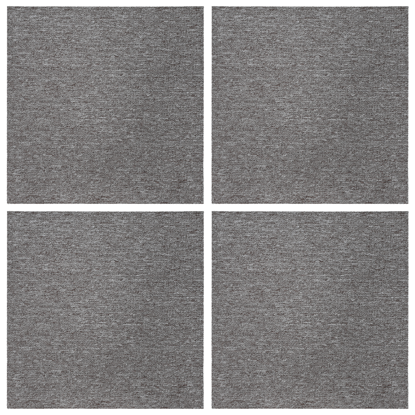 Carpet Tile Brown 50 x 50 cm 4 pcs PP and Bitumen