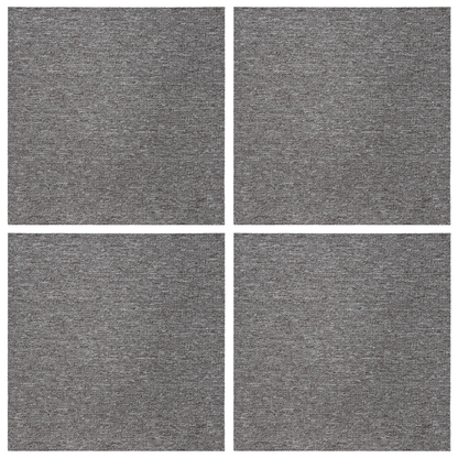 Carpet Tile Brown 50 x 50 cm 4 pcs PP and Bitumen