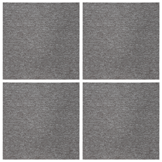 Carpet Tile Brown 50 x 50 cm 4 pcs PP and Bitumen