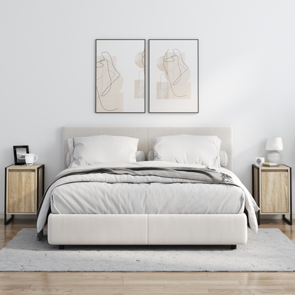 Bedside Table 2 pcs Sonoma 39.5 x 30 x 50 cm Engineered Wood