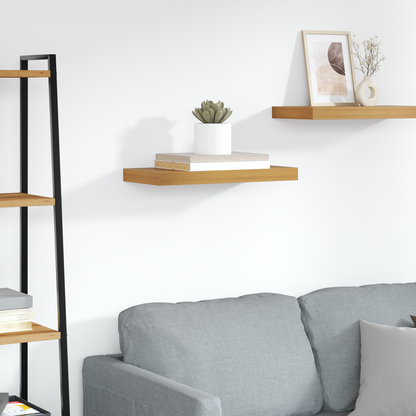 Wall Shelf Wall-mounted Brown 50 x 23 x 4 cm Engineered Wood