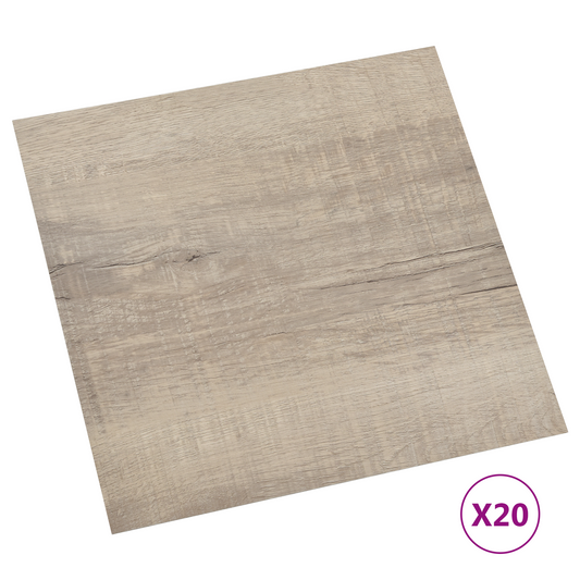 Self-adhesive Flooring Planks 30.5 x 30.5 cm 20 pcs PVC